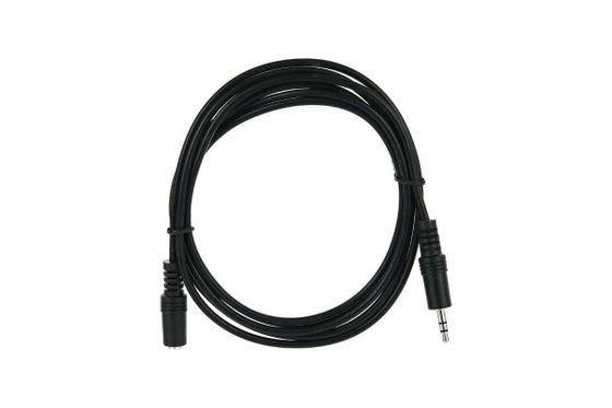 Кабель Vcom Jack 3.5 mm(m)-Jack 3.5 mm(f) 1.8м черный (VAV7179-1.8M)