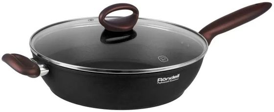 Сотейник Rondell Tierno RDA-1580 d=28см стек.кр черный