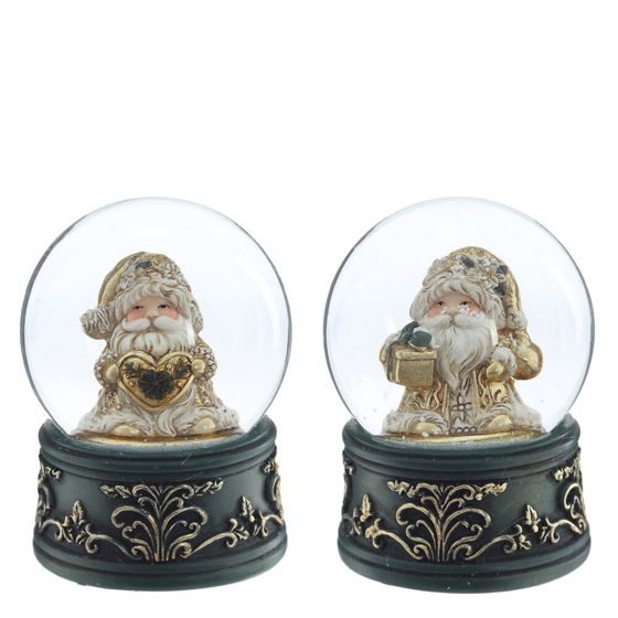 Фигурка декоративная &quot;Дед Мороз&quot; в стекл шаре, D 6.5 см, L6 W6 H8,5 см, 2в.