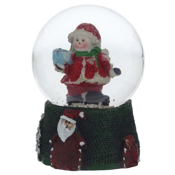 Фигурка декор в стекл шаре &quot;Дед Мороз/Снеговик/Мишка&quot;, D 4.5 см, L4,5 W4,5 H6 см, 4в.
