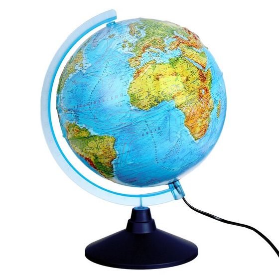 Глобус физико-политический &quot;Глобен&quot;, интерактивный, диаметр 320 мм, рельефный, с подсветкой
