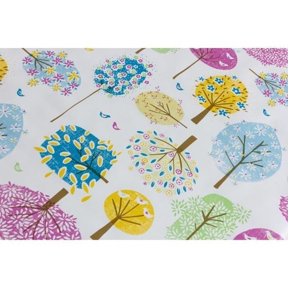 !Клеёнка «ЛАРИО» «Деревья в цвете» 140 см, 20 п.м., BL60!