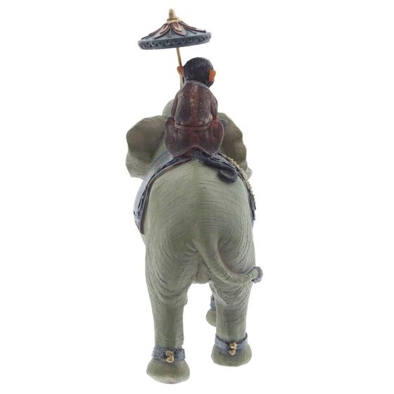 Фигурка декоративная "Обезьяна на слоне", L19 W7 H19,5 см