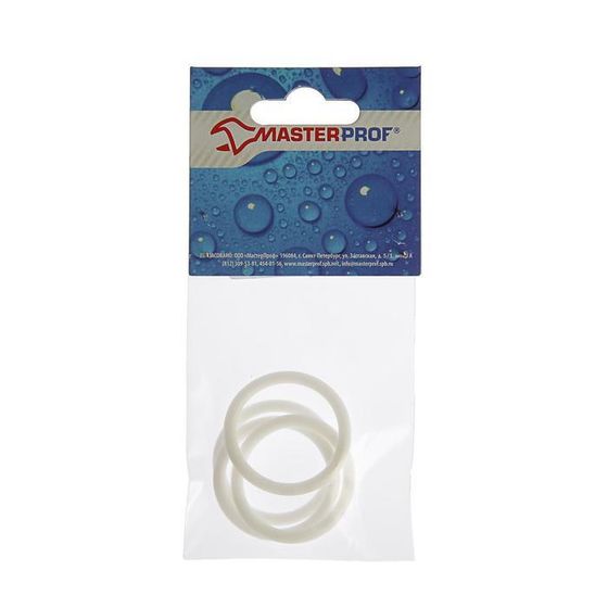 Прокладка силиконовая Masterprof ИС.030065, для пробки и переходника радиатора 1&quot;, 4 шт.