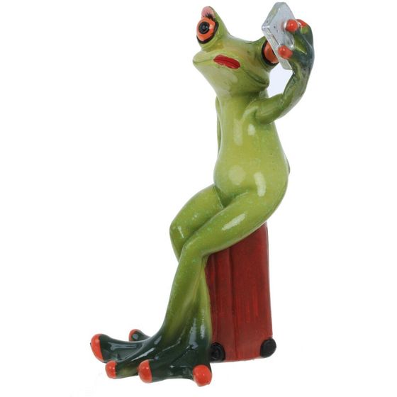 Фигурка декоративная &quot;Лягушка&quot;, Д8 Ш10 В15,5 см