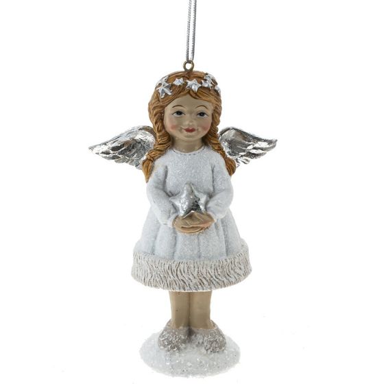 Фигурка декоративная подвесная &quot;Ангел&quot;, L7 W5 H12 см, 2в.