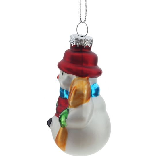 Украшение новогоднее &quot;Снеговик&quot;, L5 W4 H9,5 см, 3в.