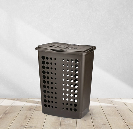 Корзина для белья VICTOR 40л темно-коричневая