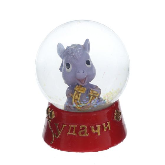 Фигурка декор в стекл шаре &quot;Лошадка&quot;, L4,5 W4,5 H5,5 см, 4в.