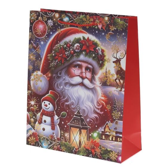 Пакет подарочный (бумага 210г/м2, блок 12шт), L18 W8,5 H23 см, 4в.