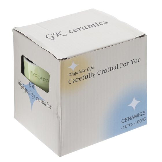 Кружка с крышкой и ложкой, L8,5 W8,5 H9,5 см, цвет микс