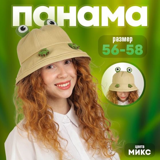 Панама «Лягушка» р-р 56-58, МИКС