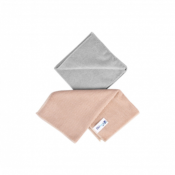 Набор салфеток универсальных из микрофибры 2шт 30х30см плотные