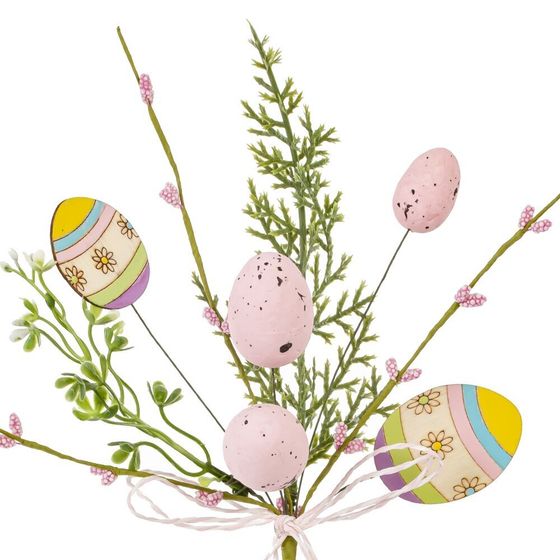 Ветка искусственная &quot;Пасхальная&quot;, L9 W6 H23 см