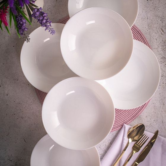 Набор столовый ДИВАЛИ ТЮРКУАЗ&amp;БЕЛЫЙ 18пр