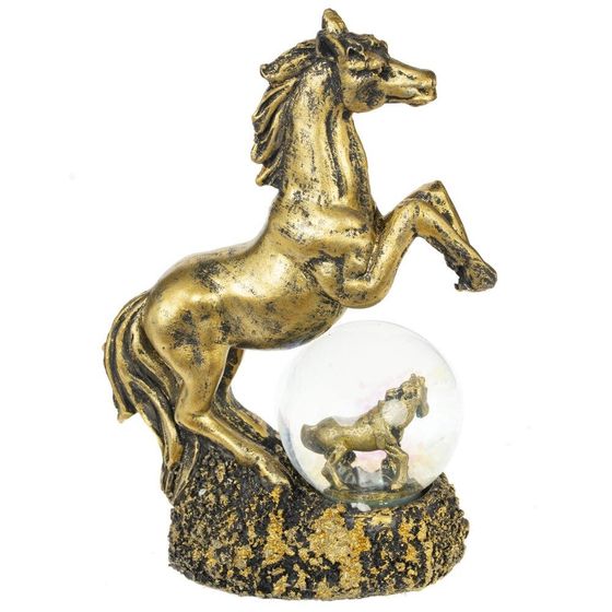Фигурка декор в стекл шаре &quot;Лошадь&quot;, L10 W5 H14 см, 2в.