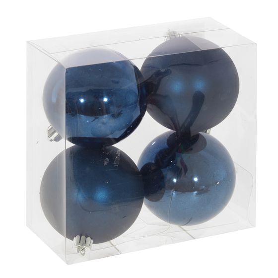 Набор из 4шт Украшение новогоднее "Шар", D 8 см, L16 W8 H16 см