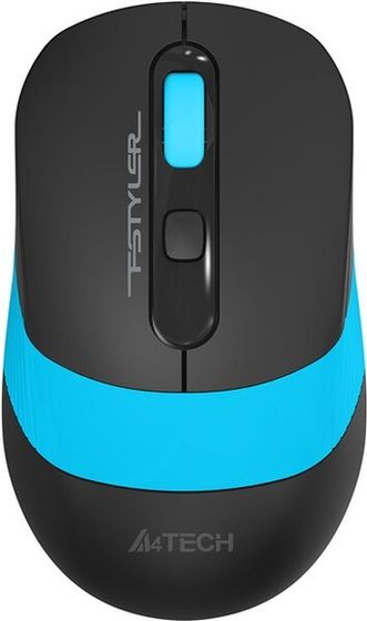 Мышь A4Tech Fstyler FG10S черный/синий оптическая беспров. (2000dpi) (FG10S BLUE)