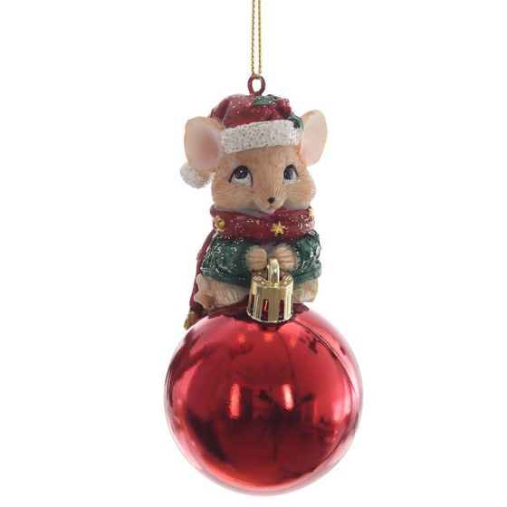 Фигурка декоративная подвесная &quot;Мышонок&quot;, L5 W5 H10 см