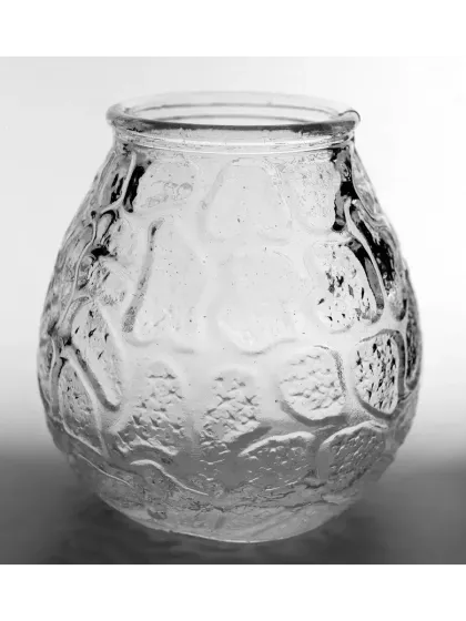 !09 Подсвечник "Черепашка", цвет: прозрачный, 11 х 6,5 см