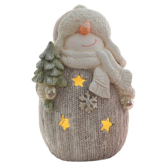Фигурка декоративная &quot;Снеговик&quot; (подсвет, 3хААА н/п), L25 W20 H39 см, 2в.