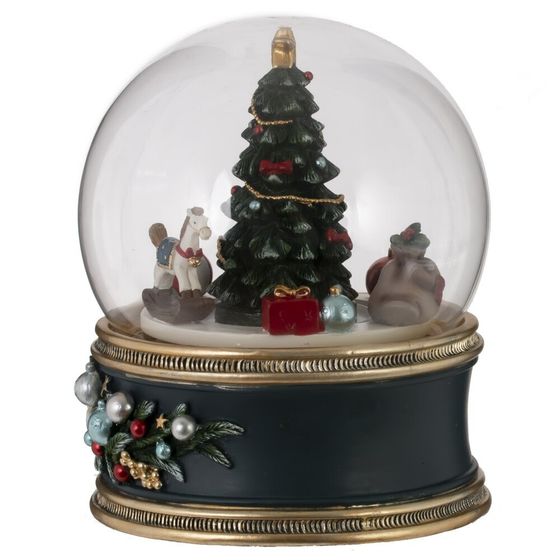 Фигурка декоративная &quot;Рождество&quot; в стекл шаре (муз, движ, ААх3,н/п), L11 W11 H14 см