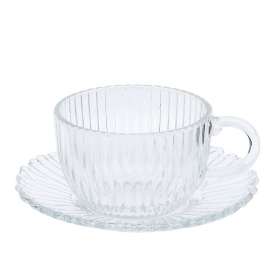 Набор из 6-ти чашек с блюдцами, 175 мл, L13 W13 H6 см