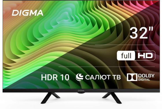 Телевизор LED 32&quot; Digma DM-LED32SBB36 черный Smart TV