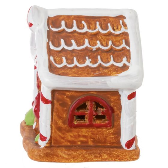 Фигурка декоративная с подсветкой &quot;Домик пряничный&quot;, L6,5 W6 H7,5 см,  LR44 2 шт.
