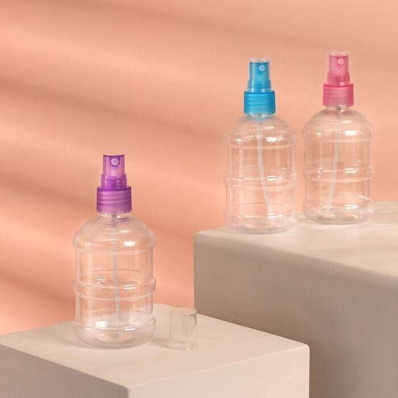 !09 Бутылочка для хранения, с распылителем, 150 мл, цвет МИКС/прозрачный