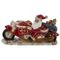 Фигурка декоративная c подсветкой &quot;Дед Мороз на мотоцикле&quot; (LR44x3), L30 W8,5 H16 см