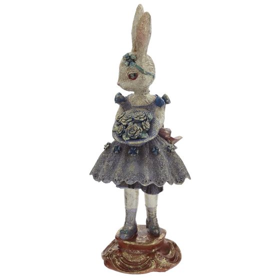 Фигурка декоративная "Зайка", L15,5 W14,5 H34,5 см