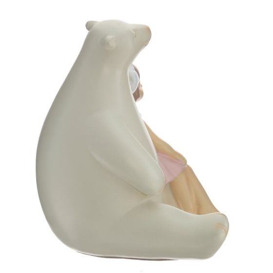 Фигурка декоративная "Девочка с медведем", L11 W11 H12 см
