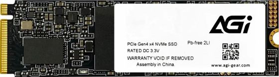 Накопитель SSD 1Tb AGI AI818 M.2 2280 Client SSD PCI-E 4.0 x4, 3D NAND QLC