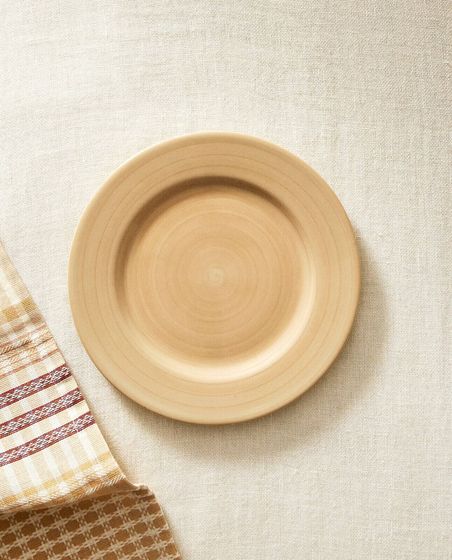 Spinwash earthenware dessert plate