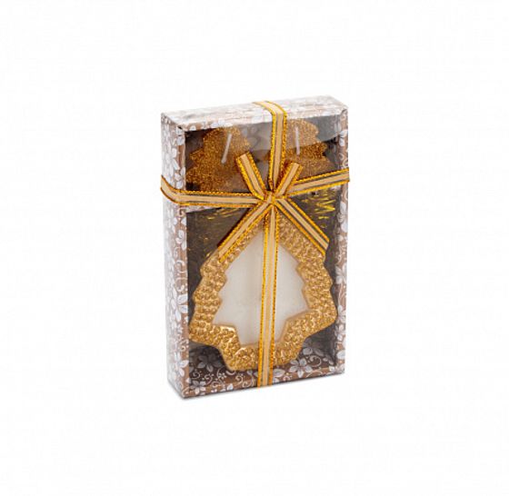 Набор свечей НОВОГОДНИЙ 17х10х3см