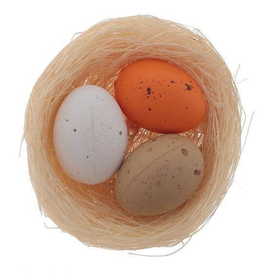 Изделие декоративное (вставка) &quot;Гнездо пасхальное&quot; (5*3), L5 W5 H22 см