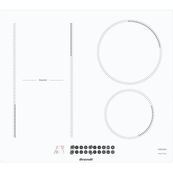 Индукционная варочная панель Brandt BPI164DUW белый