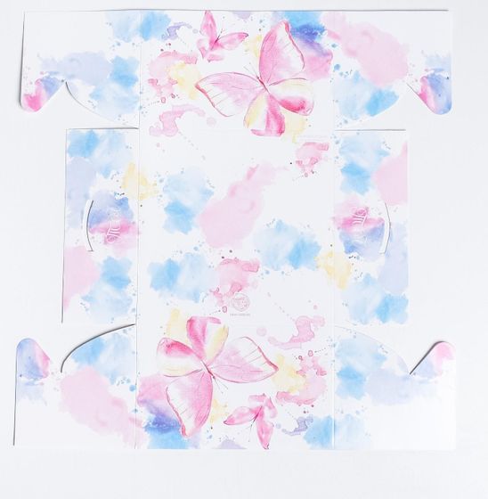 !09 Коробка (набор 4 штуки) для капкейков, кондитерская упаковка, 4 ячейки «Чудесного дня», 16 х 16 х 10 см