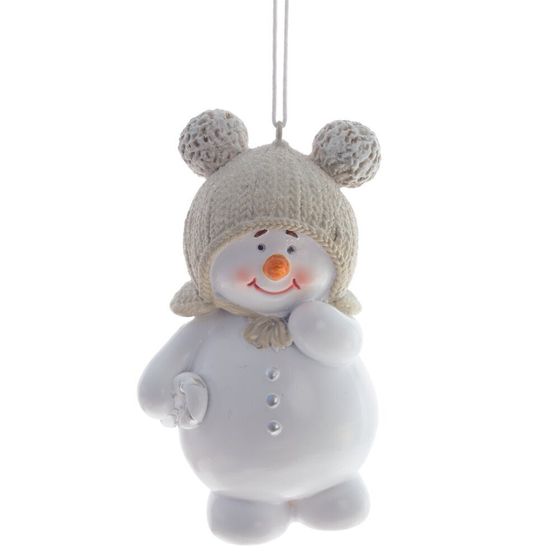 Изделие декоративное подвесное &quot;Снеговик&quot;, L6 W4,5 H10 см, 2в.