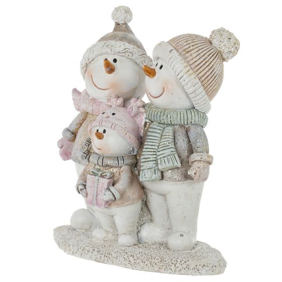 Фигурка декоративная "Снеговики", L10 W4,5 H11 см