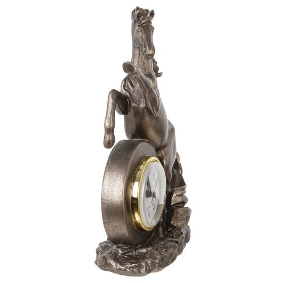 Фигурка декоративная &quot;Лошадь&quot; с часами (AAAx1 н/п), L16 W7,5 H23 см