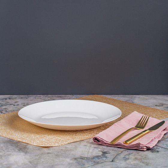 Тарелка обеденная ЛИЛИ БЕЛЫЙ 25см