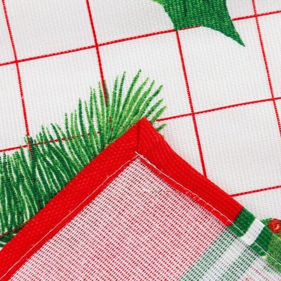 !Скатерть New Year 146х220см, 100%хл, рогожка 164 г/м2