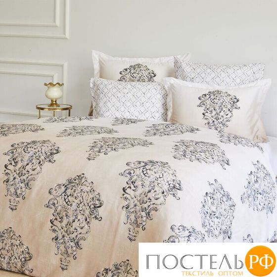 1012G10007707 Комплект постельного белья Soft cotton PERENNA светло-бежевый Евро