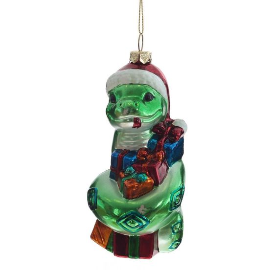 Украшение новогоднее &quot;Змея&quot;(цена  за один вид), L6 W6 H13,5 см, 4в.