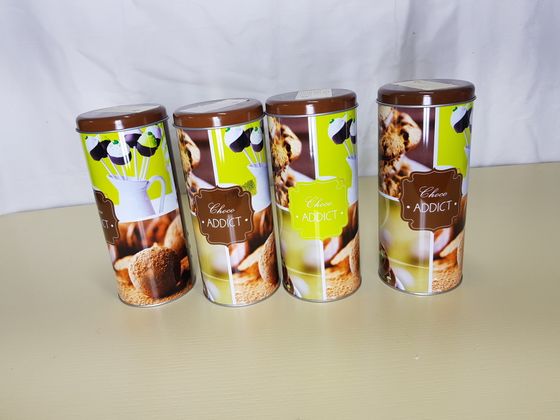 !09 Банка для сыпучих 200 мл (набор 3 штуки) цвет коричневый-зеленый