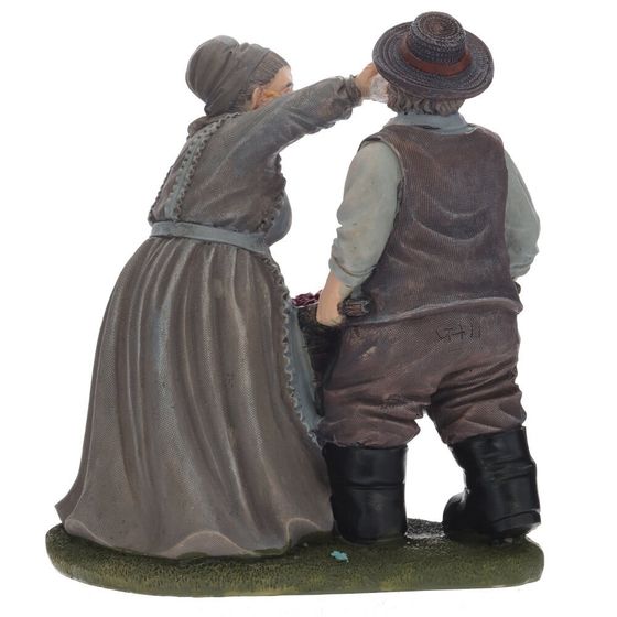 Фигурка декоративная "Бабушка с дедушкой", L18 W14,5 H19,5 см, 2в.