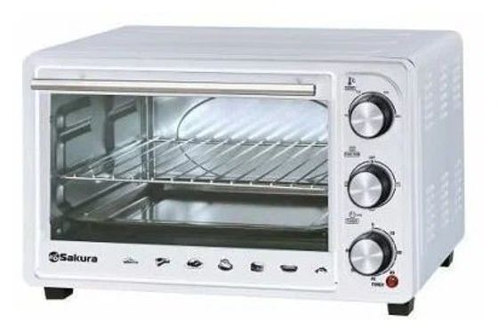 Мини-печь Sakura SA-7024W 1380Вт белый