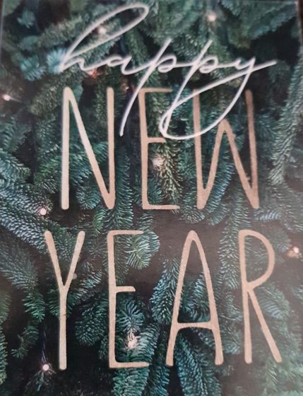 !09 Набор 25 штук - Открытка-мини «Новый год!», 8 х 6 см. дизайн микс (8 дизайнов)